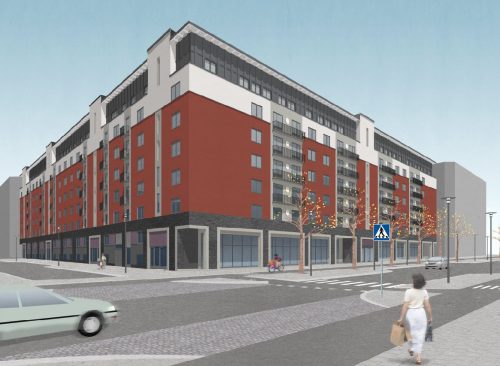 Nytt flerbostadshus i Barkarbystaden